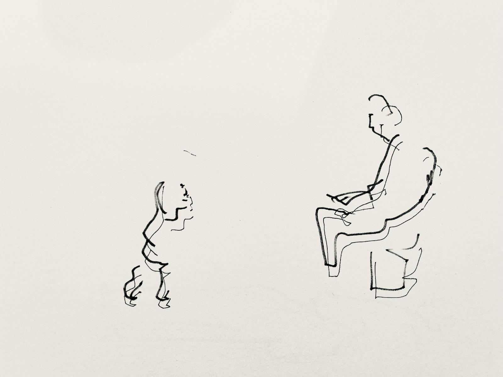 Grandfather and Child